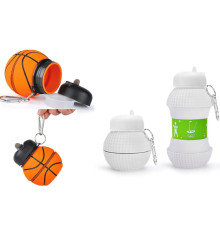 Пляшка Спортивна пляшка, 550 мл ТІЛЬКИ БІЛА Foldable Bottle 908 (120)