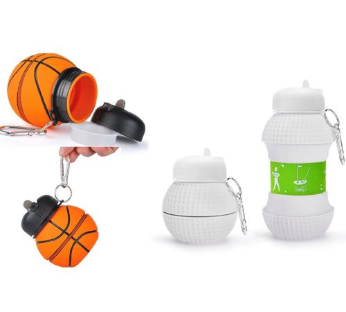 Бутылка Спортивная бутылка, 550 мл  ТОЛЬКО БЕЛАЯ   Foldable Bottle 908 (120)