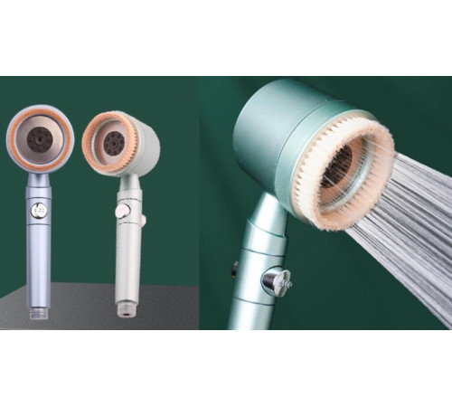 Новая Насадка Душевая с фильтром и сильным напором воды  С Массажной щеткой Для Тела907 (80)