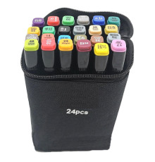 Маркери 24 набір маркерів для скетчингу touch, 12 кольорів (50)
