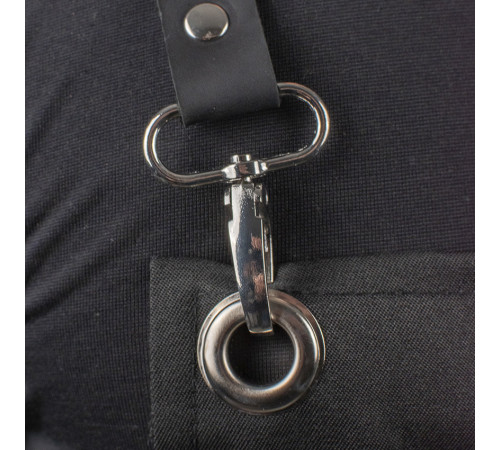 Кухарський фартух Daddy Smoke із тканини чорний