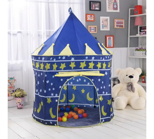 Дитячий намет Космічний корабель (синій 600-29)