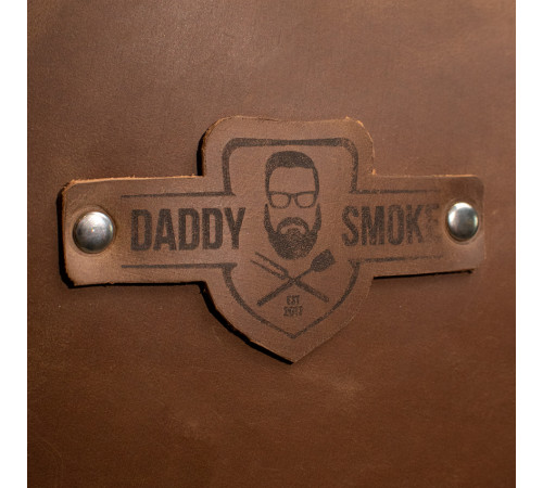 Шкіряний фартух Daddy Smoke світло-коричневий