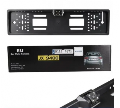 Авторамка з камерою заднього виду Black (30) (50)