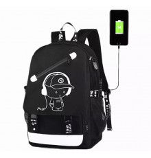 Рюкзак Music з USB світиться в темряві (100)