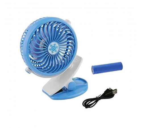 Вентилятор Міні USB з прищіпкою + Розпилювач води Mini fan LY-582 (30)