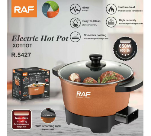 Кастрюля ЭЛЕКТРИЧЕСКАЯ   R.5427 2.5L  RAF  (10)