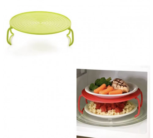 Зручне піднесення мікрохвильового нагріву підставка Microwave tray 1578 (80)