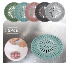 Силіконова пробка для волосся, кришки для зливу для душу засорів (300)