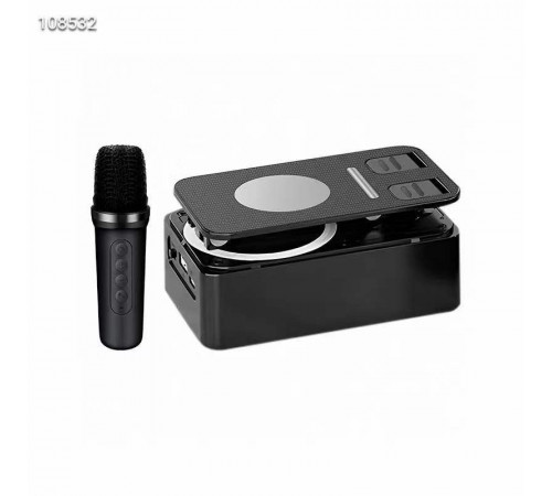 Блогер Підставка для телефону, динамік для караоке 1мікрофона 3колір.Microphone speaker set K18(50)