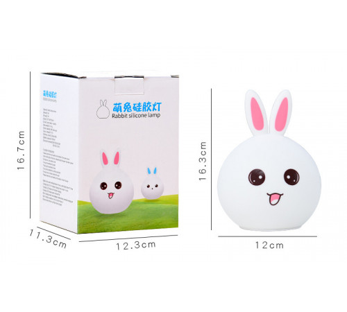 Нічний світильник RGB у формі кролика - Rabbit Silicone Lamp LY-271 (60)
