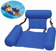 Надувний складний матрац плаваючий стілець,Пляжний водний гамак( троянд зелений синій 80)(100)