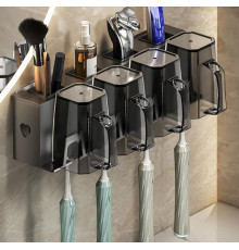 027 Тримач для зубної щітки 4 чашки Storage Shelf -76-10-45PCS (45)