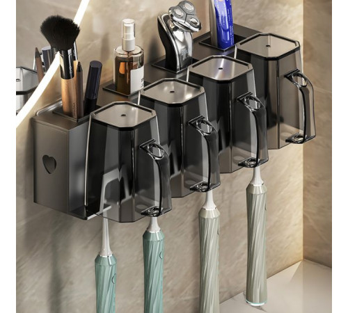 027 Тримач для зубної щітки 4 чашки Storage Shelf -76-10-45PCS (45)