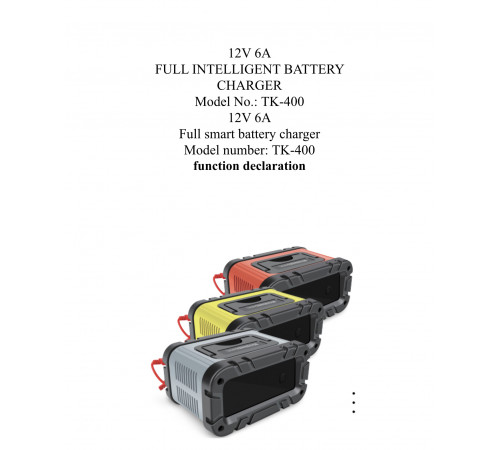 Зарядний пристрій 12V6a Smart Car Battery TK400 (16)