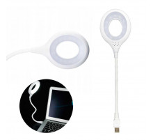 Гнучкий USB-світильник із керуванням голосом 16 LED, 5 Вт, Білий Лампа USB LED lamp LK-50 (200)
