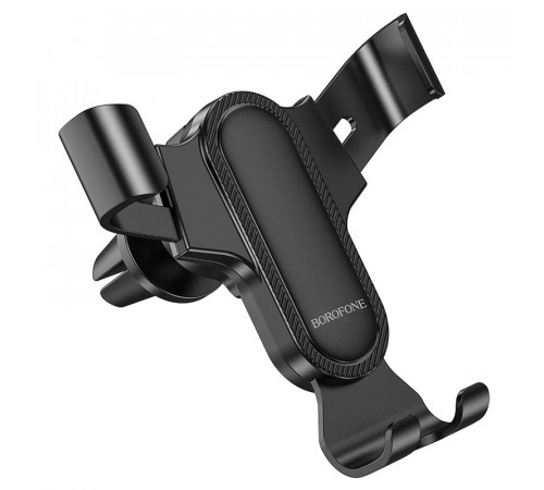 Автотримач для телефона BOROFONE BH74 Rock air outlet gravity car holder Black (6974443386844)