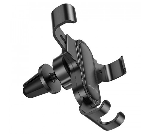 Автотримач для телефона BOROFONE BH74 Rock air outlet gravity car holder Black (6974443386844)