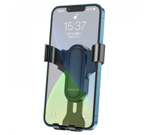 Автотримач для телефона BOROFONE BH74 Rock air outlet gravity car holder Black (6974443386844)