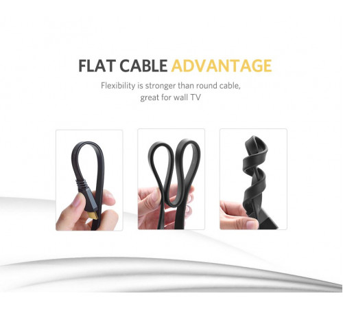 Кабель UGREEN ED015 HDMI Flat Cable 1.5m (UGR-50819) (UGR-50819)