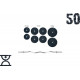Штанга W-образная на 50 кг с хромированным грифом
