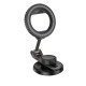 Автотримач для телефона HOCO H77 View folding magnetic ring car holder (center console) Black Metal Gray (6942007647878)