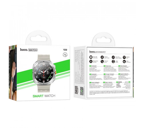 Смарт-годинник HOCO Y29 38mm.. 220 mAh Smart sports watch (call version) Silver (6942007648523)