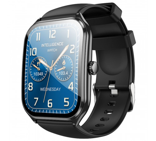 Смарт-годинник HOCO Y28 AMOLED 49mm. 200 mAh. IP67 Smart sports watch (call version) Black (6942007648479)