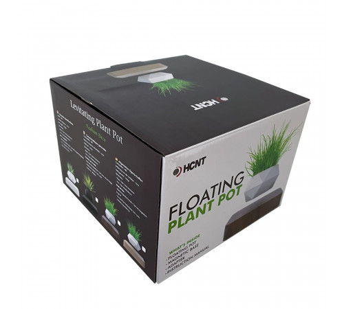 Магнітний левітаційний горщик для рослин HCNT Magnetic Levitating Pot M10-GW4 Black (SIM10-GW4)