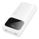Зовнішній акумулятор HOCO J144A Hymn power bank(30000mAh) White (6942007642149)