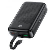 Зовнішній акумулятор ACEFAST M14 PD20W power bank with cable 20000mAh Black (6974316283966)