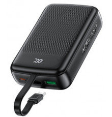 Зовнішній акумулятор ACEFAST M14 PD20W power bank with cable 20000mAh Black (6974316283966)