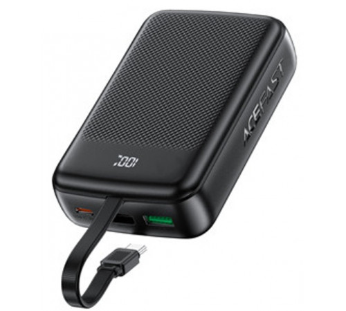 Зовнішній акумулятор ACEFAST M14 PD20W power bank with cable 20000mAh Black (6974316283966)