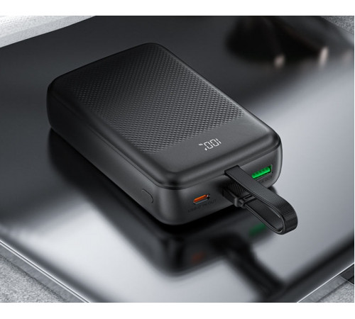 Зовнішній акумулятор ACEFAST M14 PD20W power bank with cable 20000mAh Black (6974316283966)