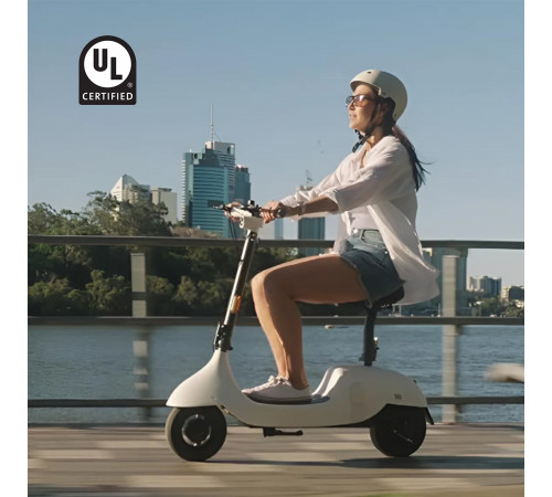 Електросамокат з сидінням OKAI Ceetle PRO EA10C White 10', 350(900)W, 25Km/h, 10.4Ah, 55Km, 20%, NFC, App.29kg (EA10C-W)