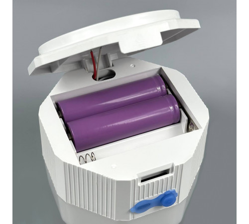 Лампа для кемпінгу New Energy з Solar panel (2 акумулятори 18650) 8,5 см