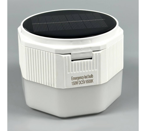 Лампа для кемпінгу New Energy з Solar panel (3 акумулятори 18650) 9,0 см