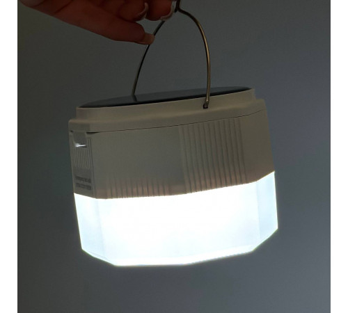 Лампа для кемпінгу New Energy з Solar panel (3 акумулятори 18650) 9,0 см