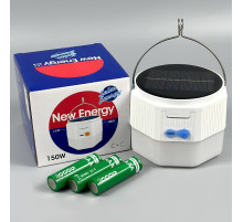 Лампа для кемпінгу New Energy з Solar panel (3 акумулятори 18650) 9,0 см