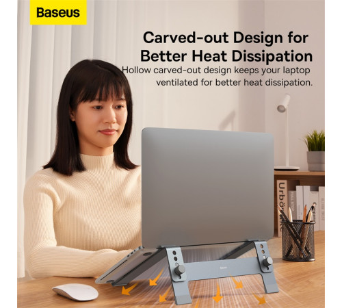 Підставка для ноутбука Baseus UltraStable Series 4-Gear Adjustable (B10053100811-00)