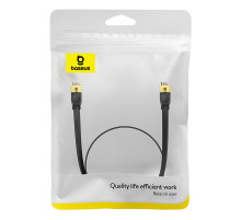 Кабель мережевий патч-корд для інтернету Baseus High Speed CAT7 10Gigabit плоский 0.5m (B00133207111-00)