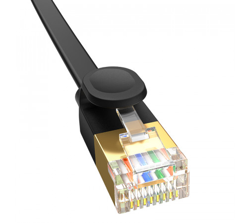 Кабель мережевий патч-корд для інтернету Baseus High Speed CAT7 10Gigabit плоский 0.5m (B00133207111-00)