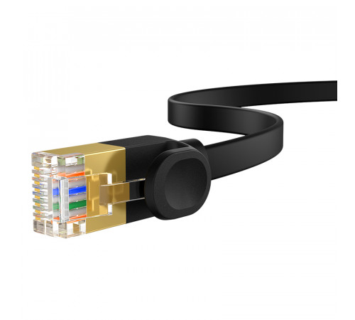 Кабель мережевий патч-корд для інтернету Baseus High Speed CAT7 10Gigabit плоский 0.5m (B00133207111-00)