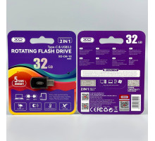 USB флеш XO DK10 32GB USB3.2+Type-C Швидкісна