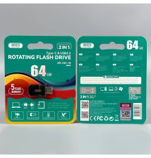 USB флеш XO DK10 64GB USB3.2+Type-C Швидкісна