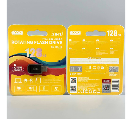 USB флеш XO DK10 128GB Type-C+USB3.2 Швидкісна