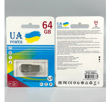 USB флеш UA Power 64Gb Metal USB3.0+Type-C Швидкісна