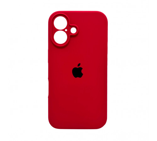 Чохол для смартфона Silicone Full Case AA Camera Protect for Apple iPhone 16 20,China Red (FullAAi16-20)
