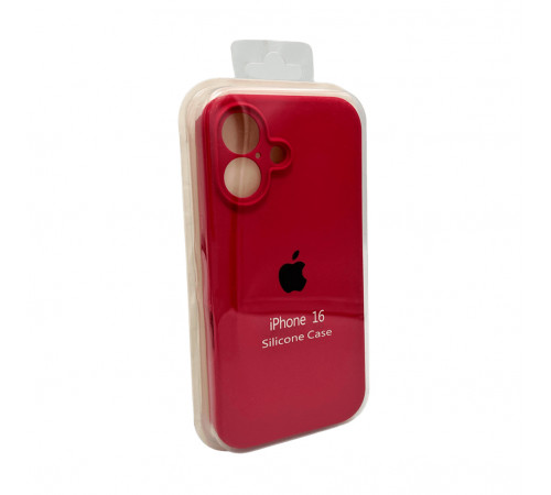 Чохол для смартфона Silicone Full Case AA Camera Protect for Apple iPhone 16 20,China Red (FullAAi16-20)