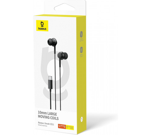Навушники дротові Baseus Encok CZ11 (Type-C) Black (A00164300113-Z1)